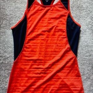 Athleta Red Racerback Tank with Black Back